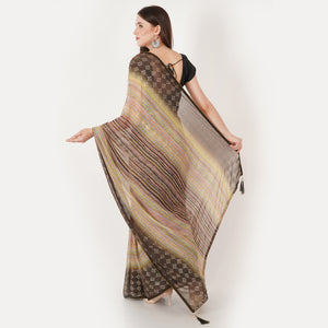 Heavy Zari Work Weightless Multicolor Saree